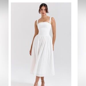 House of CB White Midi Dress